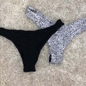 2 Zaful Cheeky Bikini Bottoms